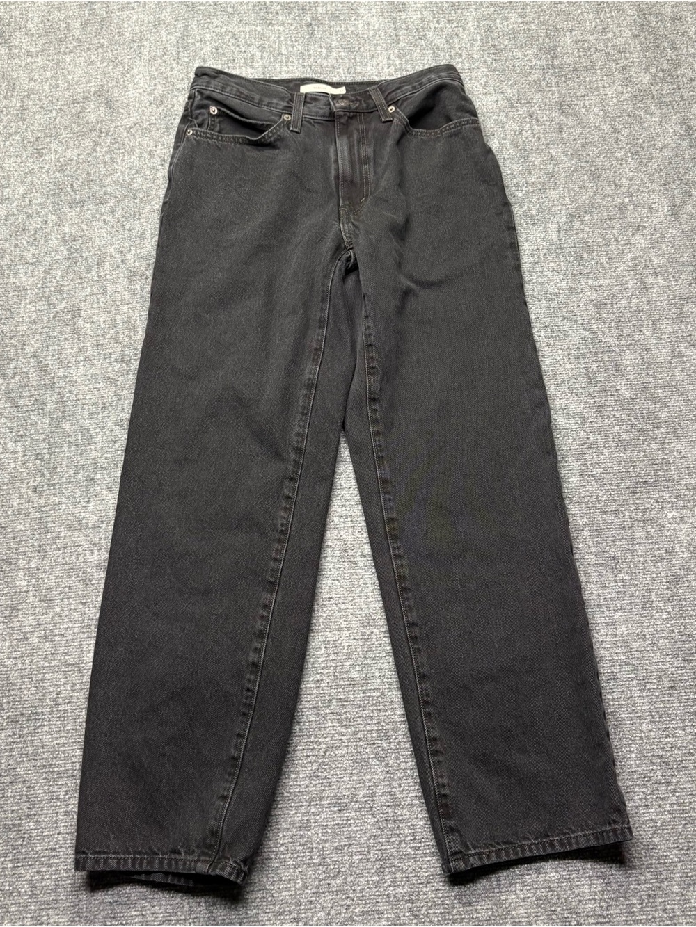 Levis Jeans Womens 27x31 Black '94 Baggy Mid Rise Wide Leg Skater Grunge